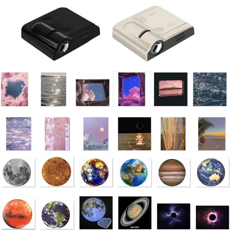 Lámpara de proyección de planeta, tierra, sol, playa, galaxia, Aurora, paisaje, puesta de sol, proyector, novedad, luz de ambiente, accesorios para fotografía de fiesta