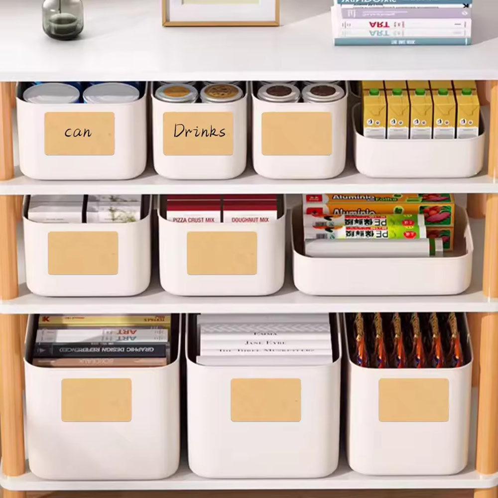 1/5 rolo de adesivos kraft, etiquetas autoadesivas, itens de papel, escritório, casa, garrafa de alvo de natal, adesivos de classificação manuscritos