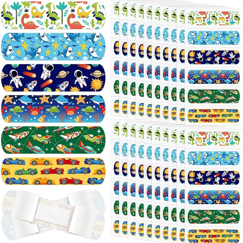 60 teile/satz Cartoon Jungen Gips Pflaster Kawaii Wunde Patch Finger Haut Dressing Streifen Erste Hilfe Klebe Bandagen Woundplast