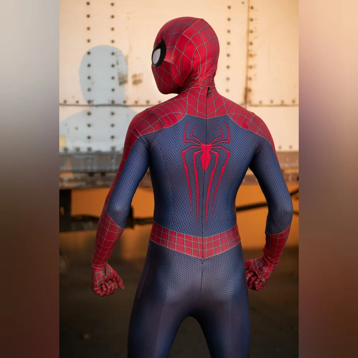 할로윈 남자 TASM 2 스파이더 코스프레 코스프레 의상 슈퍼 히어로 젠타이 양복 성인 소년 남성 전체 바디 슈트 점프 슈트