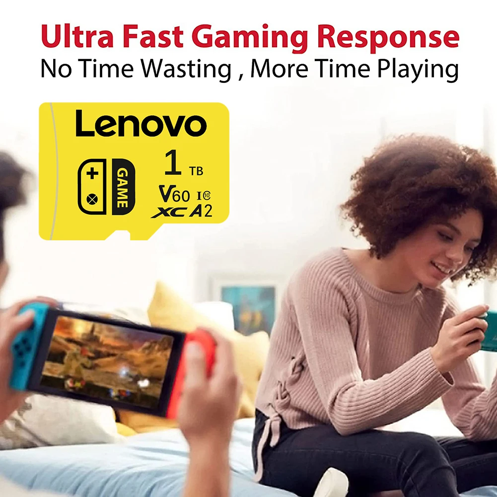Lenovo 2TB SD Memory Card 1TB 512GB 256GB A2 U3 Micro TF SD Card 128GB High Speed MLC TF Card For Nintendo Switch Ps4 Games PC