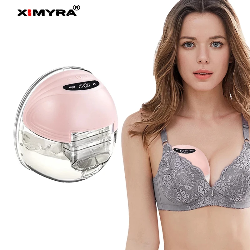 XIMYRA S21แบบพกพาเครื่องปั๊มนมแม่สวมใส่เครื่องปั๊มนมแม่ S แฮนด์ฟรีนม Extractor ไร้สาย Automatic Milker อุปกรณ์เสริม BPA ฟรี