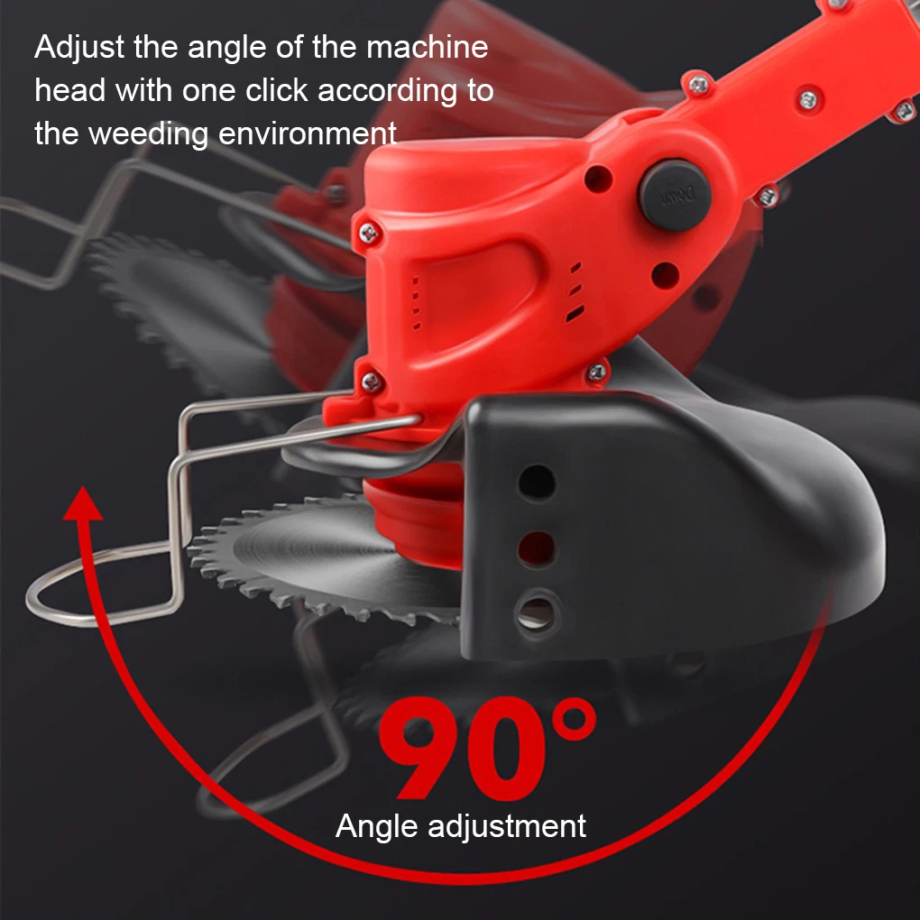 Portable 8kg Grass Trimmer Cordless Weed Wacker Battery Operated For Small Machines More Reliable Wheel type