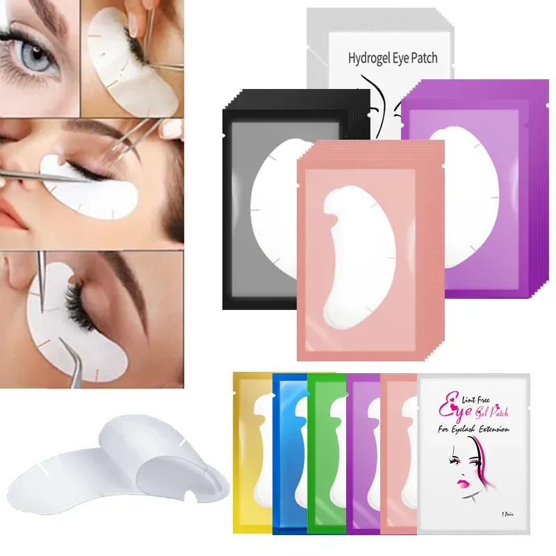 100 Paar Augenklappen, Wimpernverlängerung unter Wimpern, künstliche Wimpern, Aufkleber, Wimpernverlängerungszubehör, Patches zum Aufbau von Augenlidern