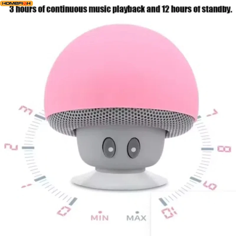 Wysokiej jakości bezprzewodowy głośnik Bluetooth o zasięgu 30 stóp Subwoofer z przyssawką Nadaje się do jazdy na rowerze na pikniku na świeżym powietrzu