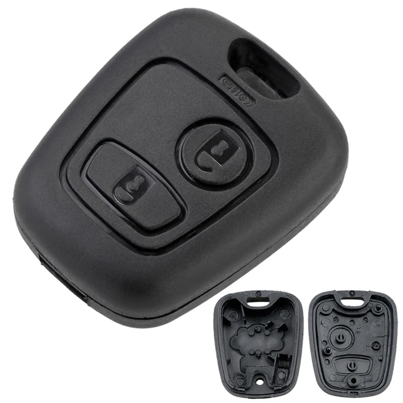 2 Buttons Car Remote Key Shell Case Replacement Key Housing Fit for Citroen C1 / C2 / C3 / C4 / XSARA Picasso with 307 Blade