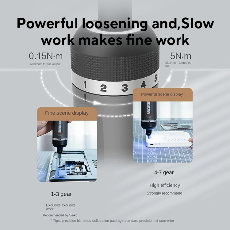 Worx 4V Mini Electrical Screwdriver Set WX242 WX241 WX240 Smart Cordless Electric Screwdrivers USB Rechargeable Hand Drill Tools