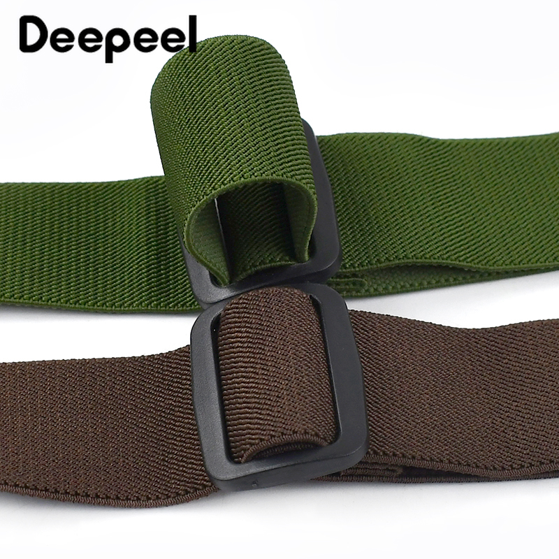 Deepeel 3.8*125 cm Mode Mannen Bretels Volwassen 2 Clips Side Plastic Bretels Riem voor Riem Shirt Broek jarretel Mannelijke Jockstrap