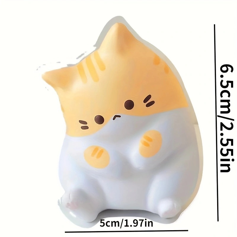 1pc adorável gato dos desenhos animados brinquedos de apertar para crianças adulto macio pitada pu bolas de recuperação lenta pop brinquedos de halloween presentes de natal