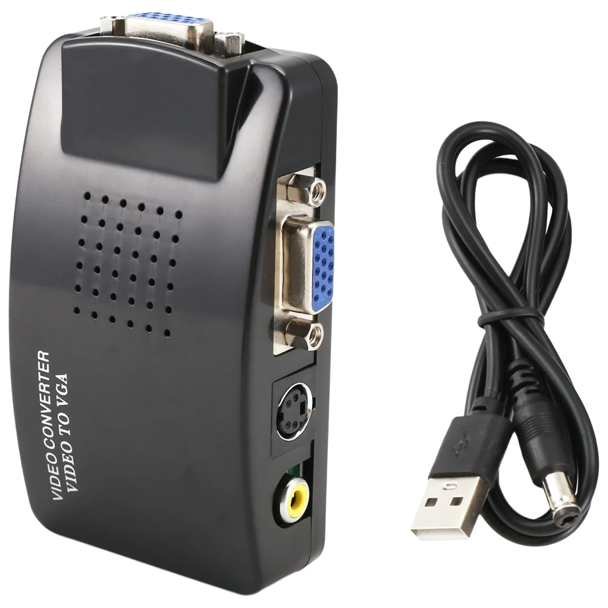 Адаптер AA91 AV-VGA RCA VGA Конвертер ПК RCA Композитный S-Video AV-вход в ПК VGA ЖК-выход Конвертер Переключатель