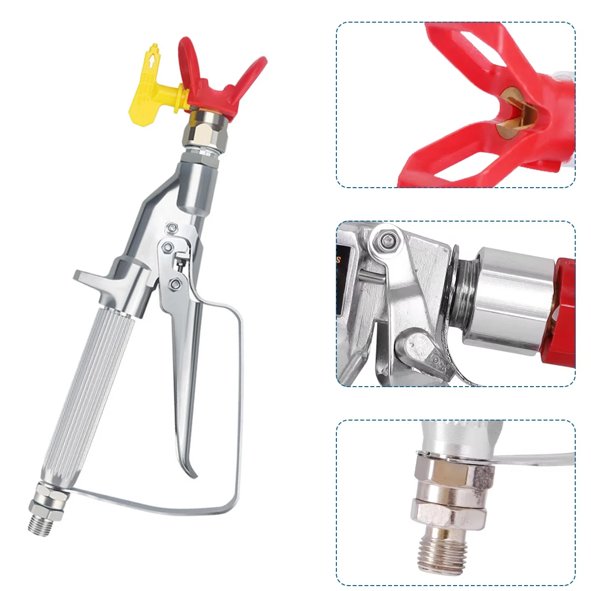 5000PSI High Pressure Airless Paint Spray Gun With 517 Tip & Airless Spraying Machine And Nozzle Guard Pump Sprayer