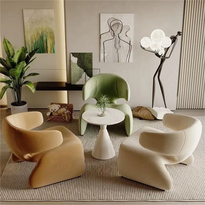 Designer Creative Single Sofa Chair for Negotiation Table and Chairs Leisure Sofa Rest Area Hotel