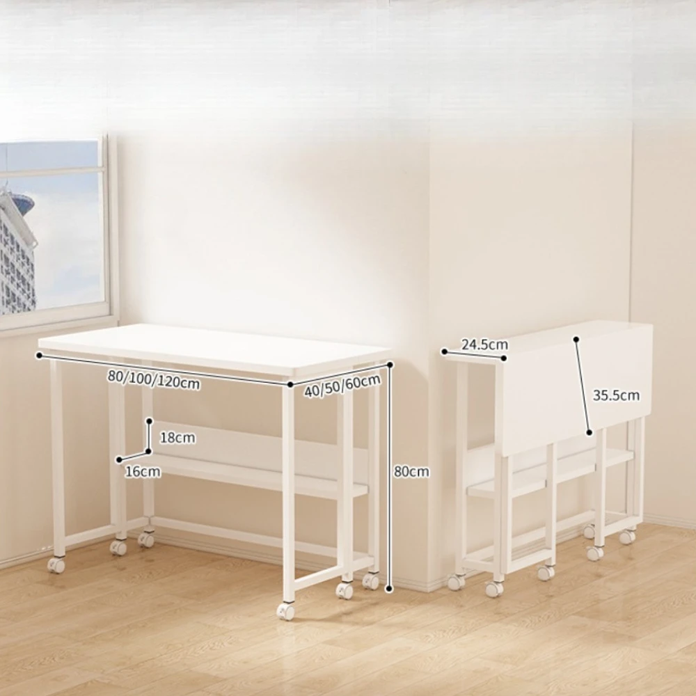 Folding Computer Desk Study Computer Desks for Home Office  Multifunctional Foldable Desk Nordic Simple and Stable Bedroom Desk