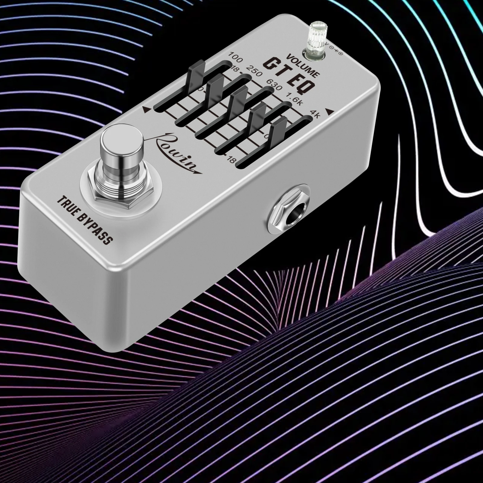 Rowin กีตาร์ Equalizer Pedal 5-band Parametric EQ กีตาร์ความถี่ Compensator ± 18dB สําหรับ Mini ขนาดเหยียบ