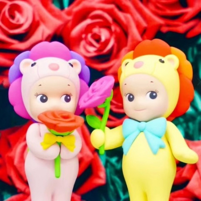 อะนิเมะ Sonny Angel กล่องตาบอดดอกไม้ Series ของเล่นเด็ก Angel Girls Candy House Series ตุ๊กตาอินเทรนด์ของเล่นตกแต่งรถ Christm