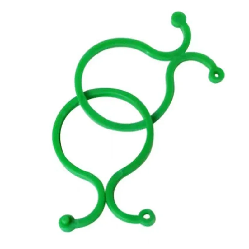 50/100Pcs Garden Vine Tying Clips Plant Vegetable Tomato Binding Fixing Clip 8 Word Buckle Gardening Plant Stand Tool Accessory