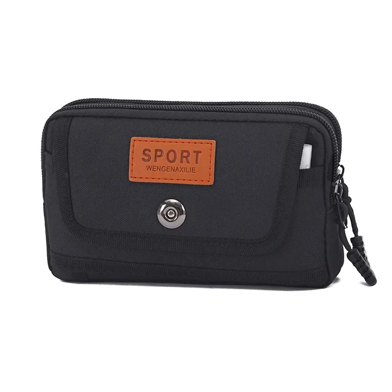 Bolsa multifuncional masculina para celular com cinto, capa para celular, bolsa de cintura portátil, bolsa de moedas de negócios, anti respingos