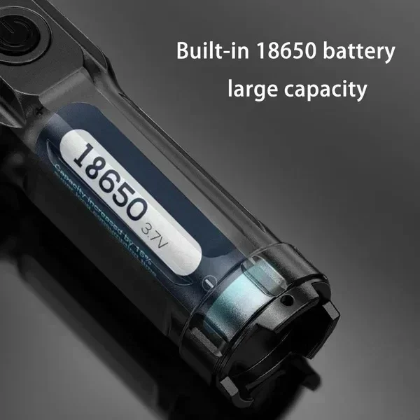 100000   Lumens poderosa lanterna led recarregável usb 18650 à prova dwaterproof água zoom pesca caça lanterna tática material abs