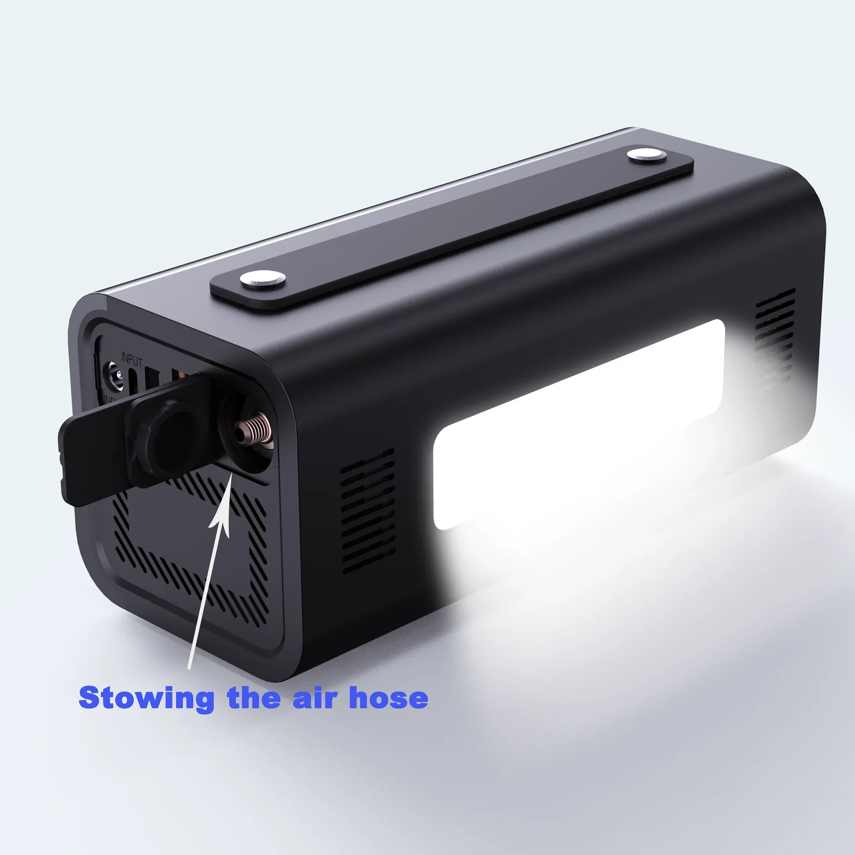 Inflator ban dapat diisi ulang, dengan CE Inflator udara mobil elektrik pompa udara multifungsi portabel untuk mobil