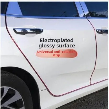 Car Glossy Anti-collision Strips, Hidden Door Opening Anti-scratch Stickers, Electroplated Door Edge Strips, Door Anti-collis...
