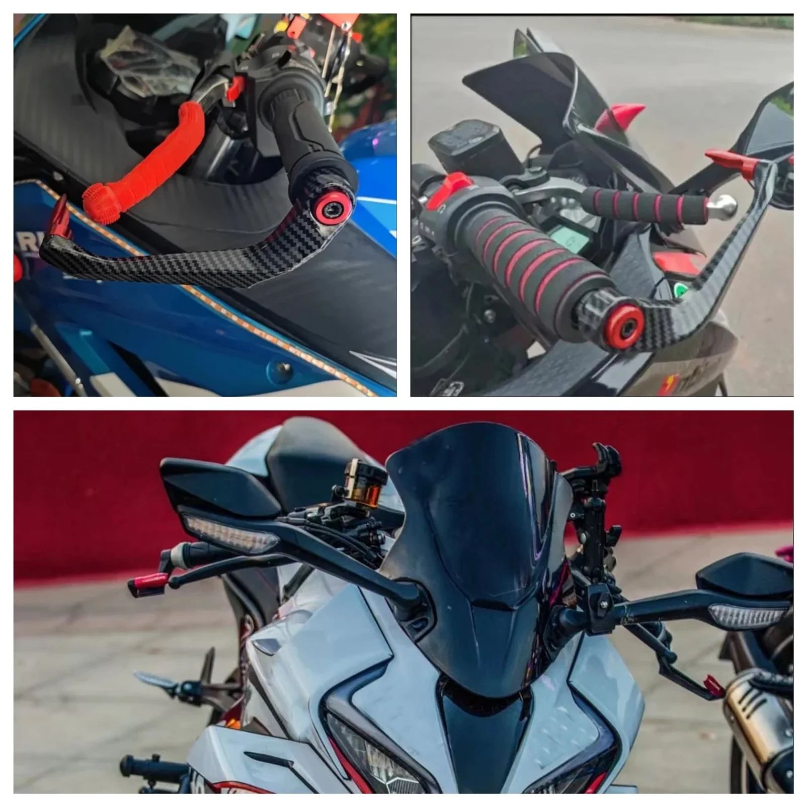 Uniwersalne motocyklowe osłony dłoni z aluminium CNC, dźwignie hamulca i sprzęgła, akcesoria modyfikacyjne, handguard