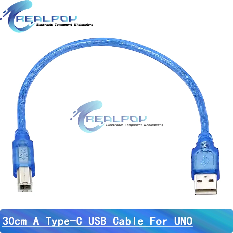 30cm USB Cable for Uno R3/Nano/MEGA 2560/Leonardo/Pro micro/DUE Blue High Quality A type USB/Mini USB/Micro USB 0.3m for Arduino
