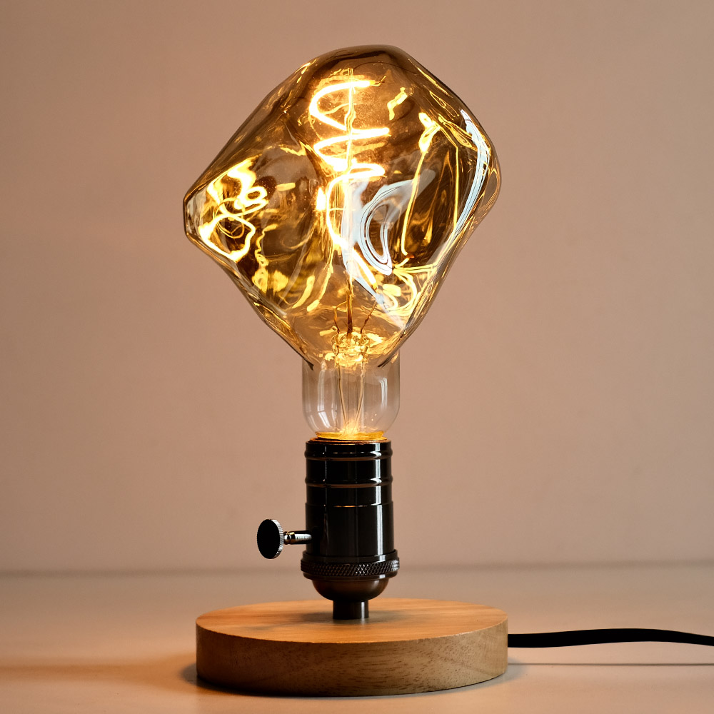 TIANFAN Edison Led-lampe Big Stone G125 4W Dimmbar 220-240V E27 2000Kelvin Super Warm Spezialität Dekorative Glühbirne