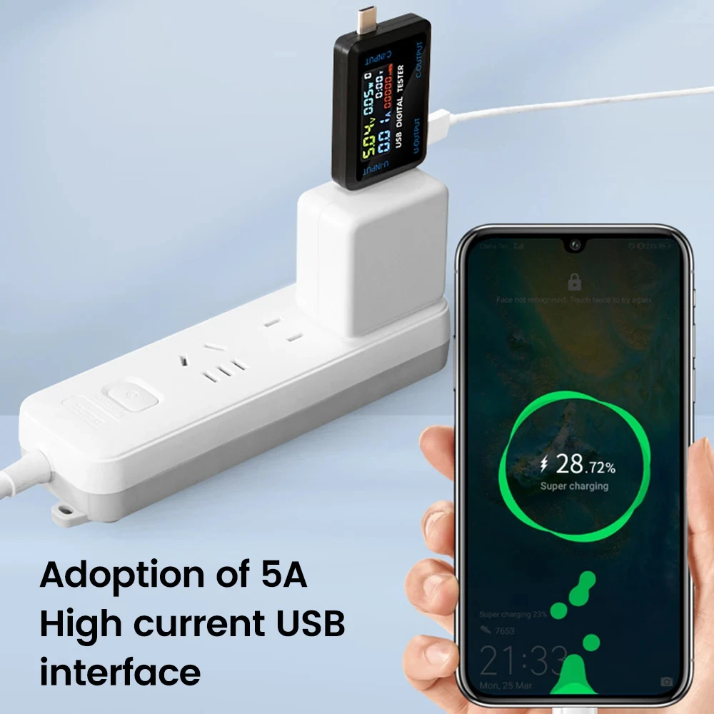 電圧計 電流電圧容量 バッテリーテスター USBボルト 電流電圧ドクター 充電器容量テスター メーター パワーバンク