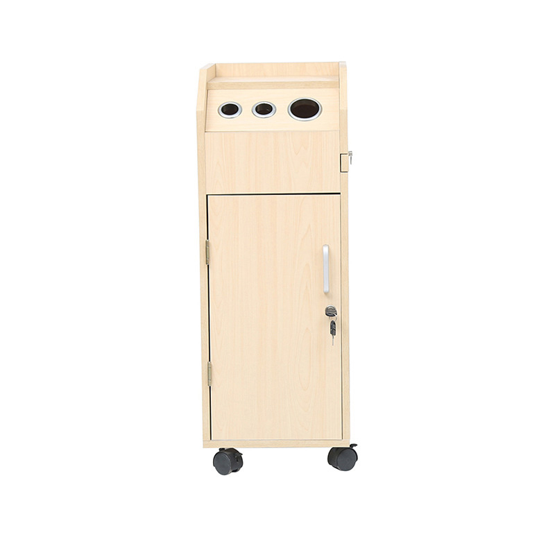 Carrello per parrucchieri carrello portaoggetti per Roulette estetica trucco salone di bellezza ruote ausiliarie per Manicure auto rotante in legno