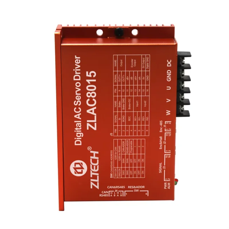 ZLTECH Brushless 3-phase 24V-48V DC 15A-30A 500W CANOPEN Bus RS485 AC Servo Driver Controller For AGV Delivery Robot