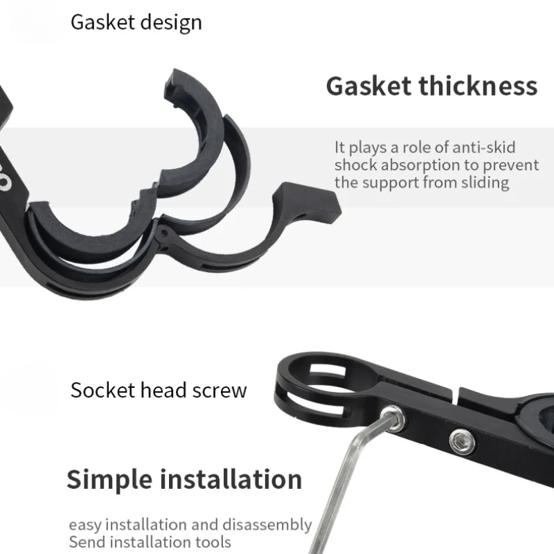 Soporte extendido para manillar de bicicleta de montaña, soporte de expansión de luz delantera de aluminio, extensor de Ciclismo de Carretera, 10/20/30cm