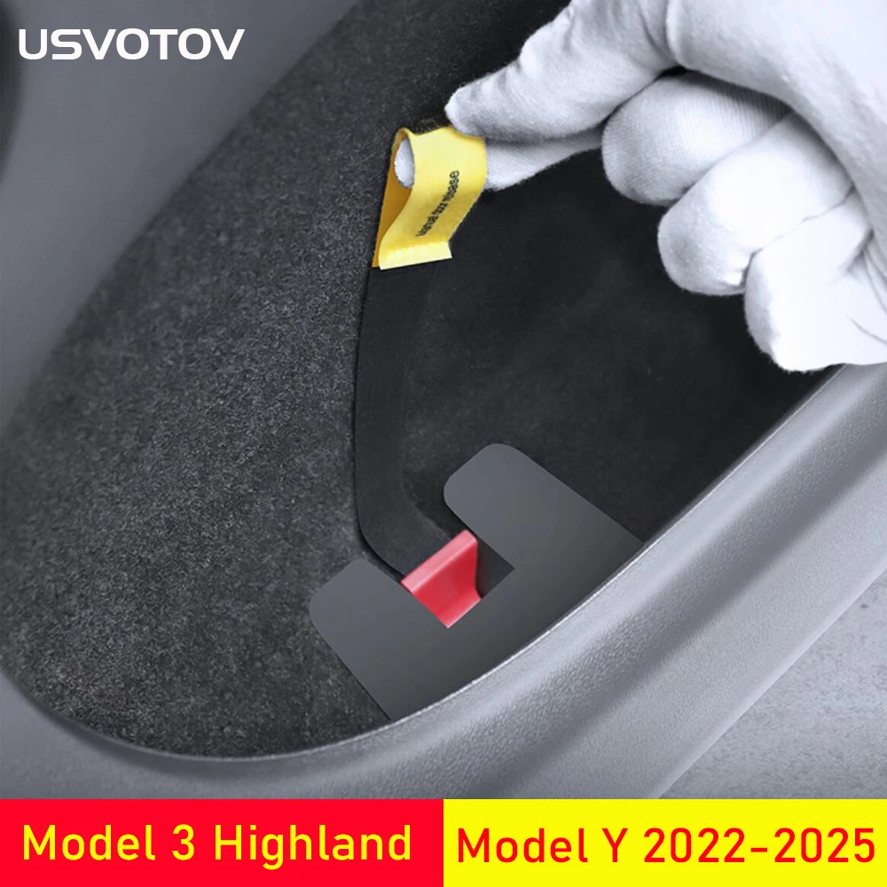 Para tesla modelo 3 highland modelo y 2022-2025 porta traseira interruptor mecânico alça extrator de emergência listra acessórios de corda de fio