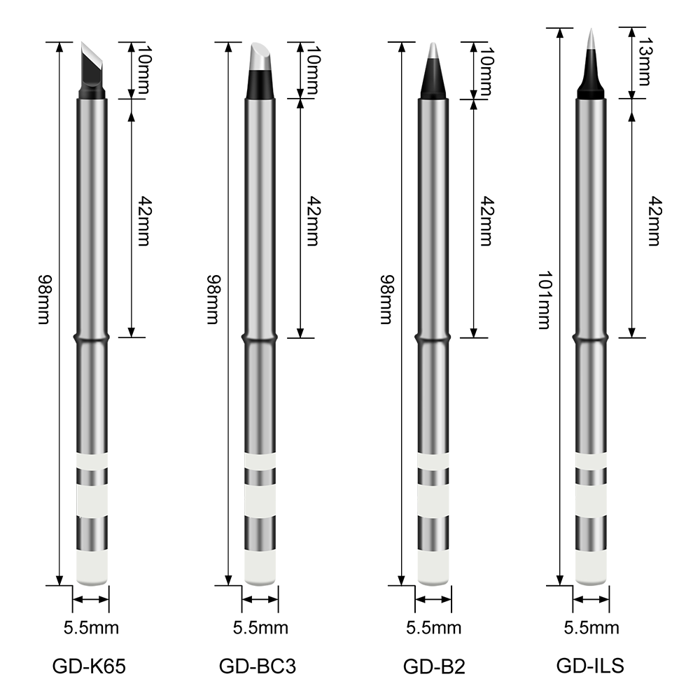 GVDA Electric Soldering Iron Kit 65W Repair Tool Welding Solder Rework Station Heat Pencil Smart Portable Solder Iron Tips