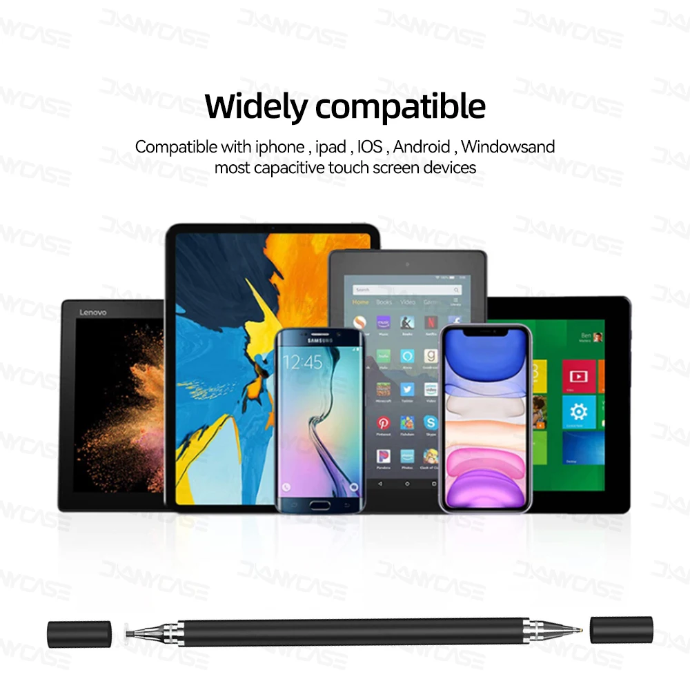 Lápiz óptico Universal 2 en 1 para tableta móvil Android ios teléfono iPad accesorios tableta de dibujo lápiz táctil de pantalla capacitiva