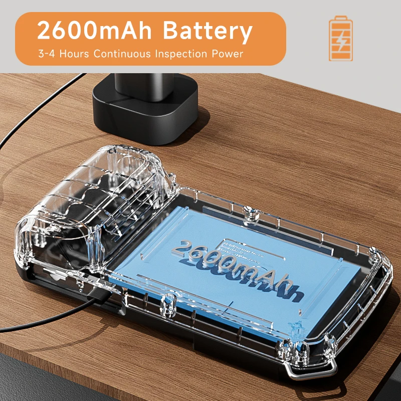 Endoskop-Endoskop, 4,3-Zoll-IPS-Bildschirm, IP67, wasserdichte Sanitärkamera, 8 mm Sonde, 2 m–100 m, einzelne Doppelkamera mit einstellbaren LEDs