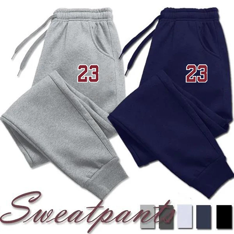 Pantalones de chándal con estampado para hombre, Pantalón recto y conciso, transpirable, múltiples paquetes, primavera y otoño, novedad