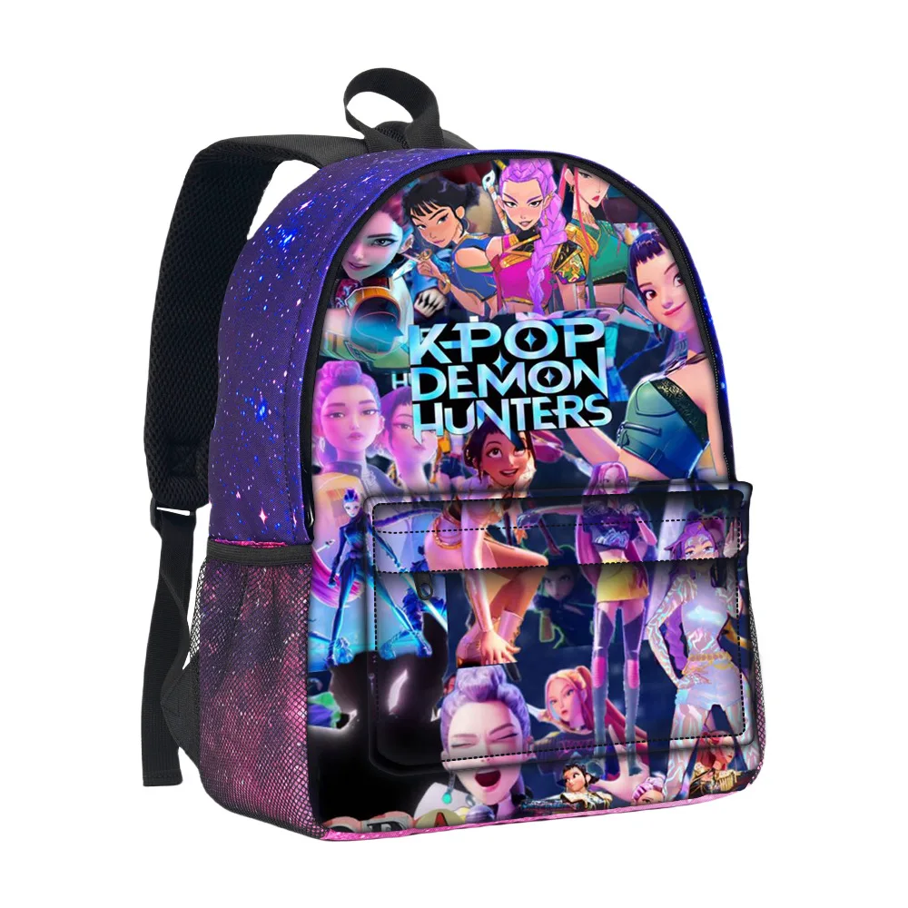 Рюкзак Huntrix Kpop Mochila, школьная сумка для мальчиков и девочек, модный рюкзак со звездным небом, школьный рюкзак с 3D рисунком для детей, сумки