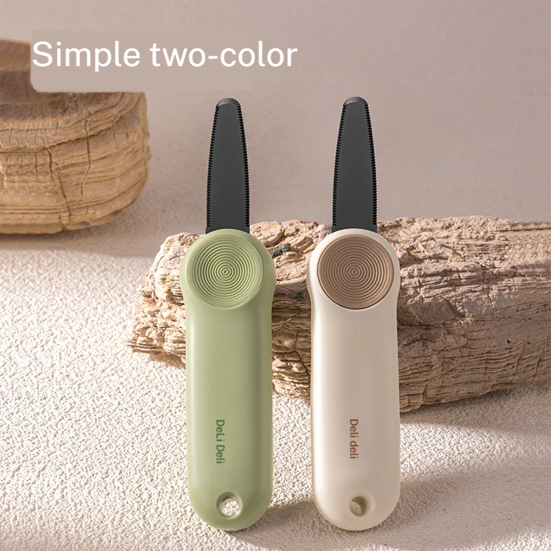 DELI Box Cutter mit rutschfestem Sicherheitsgriff – tragbarer Paketöffner, studentensicheres Allzweckmesser zum Auspacken, Wallpaper Trimmin
