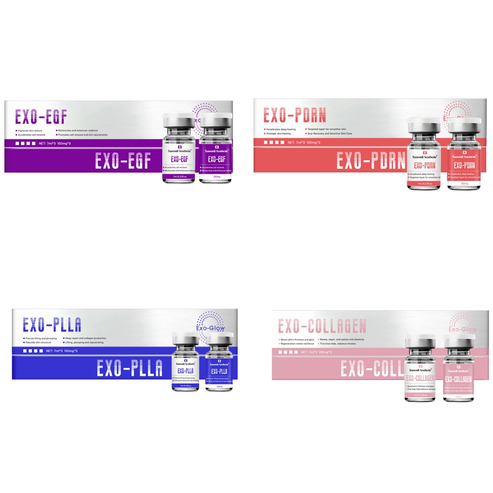 Exoxomas Stem Mother Cell Сыворотка для лица Dermapen Booster Essence Repair Антивозрастной коллаген Pdrn 7 мл * 3 флакона + 100 мг * 3 флакона
