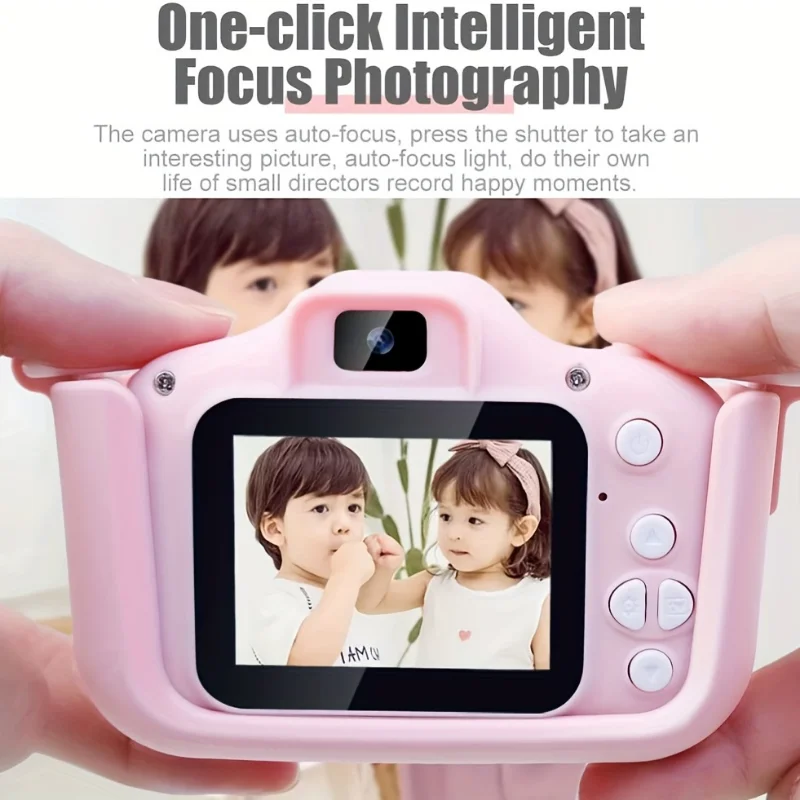 Mini câmera digital com vídeo para crianças, Câmera brinquedos para meninos e meninas, 32GB SD Card, Melhores presentes de aniversário para crianças