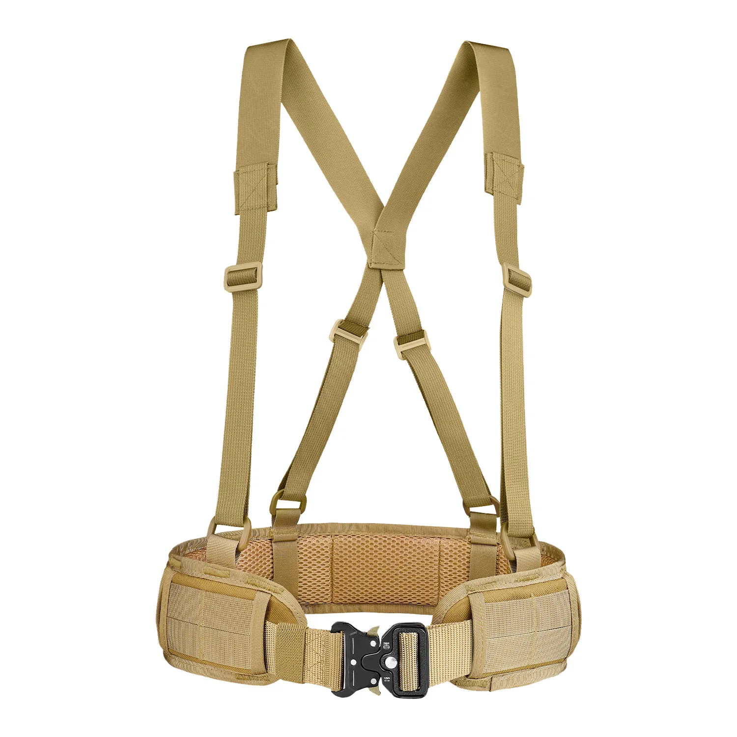 Imbracatura tattica MOLLE - Spallacci militari in nylon per attrezzatura da esterno, softair ed escursionismo