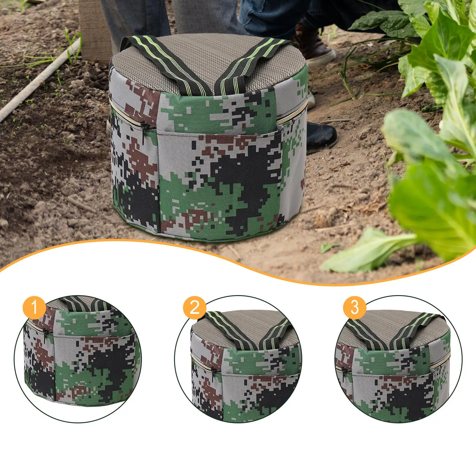 Gardening Stool Wearable Foam Camping Stool for Backyard Weeding Backpacking