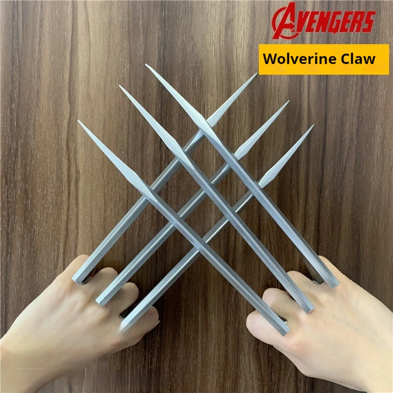 Garras de lobo de plástico realista para Cosplay, superhéroe James Howlett A Prueba de roturas, garra de Lobo, accesorios de fiesta de Halloween, 25cm, nuevo