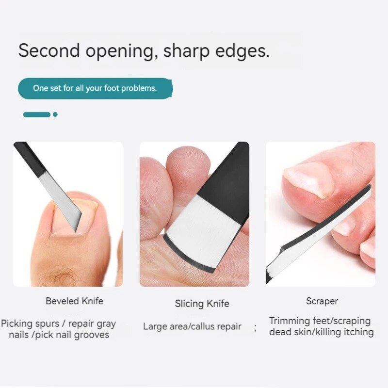 Pedicure Knife Set Of Callus Nail Trimming Tools To Remove Dead Skin Scraper Home Repair Foot Nail Groove Artifacts