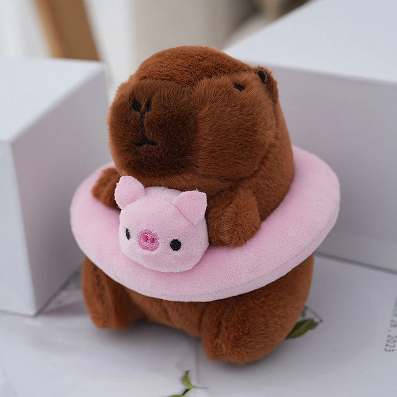 Nette Sommer Stil Capybara Anhänger Plüsch Spielzeug Puppe Tasche Hängende Ornamente Desktop Puppe Ornamente Auto Anhänger Nette Kapila Puppe