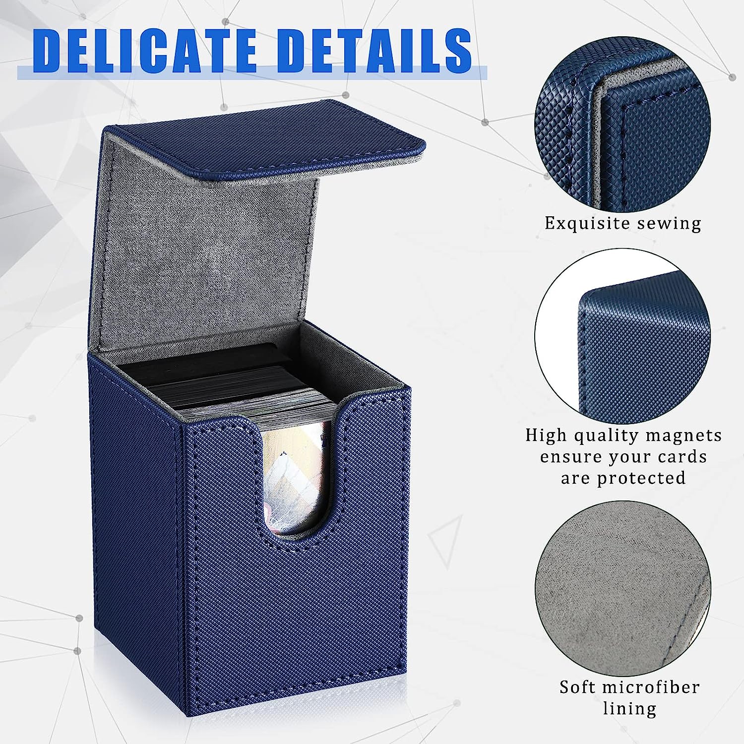 80 + ホットトレーディングカードデッキボックス Houder Grote Mtg Kaart オーガナイザー Opslag Verzamelbare ゲームカードケースプロテクターコンテナ