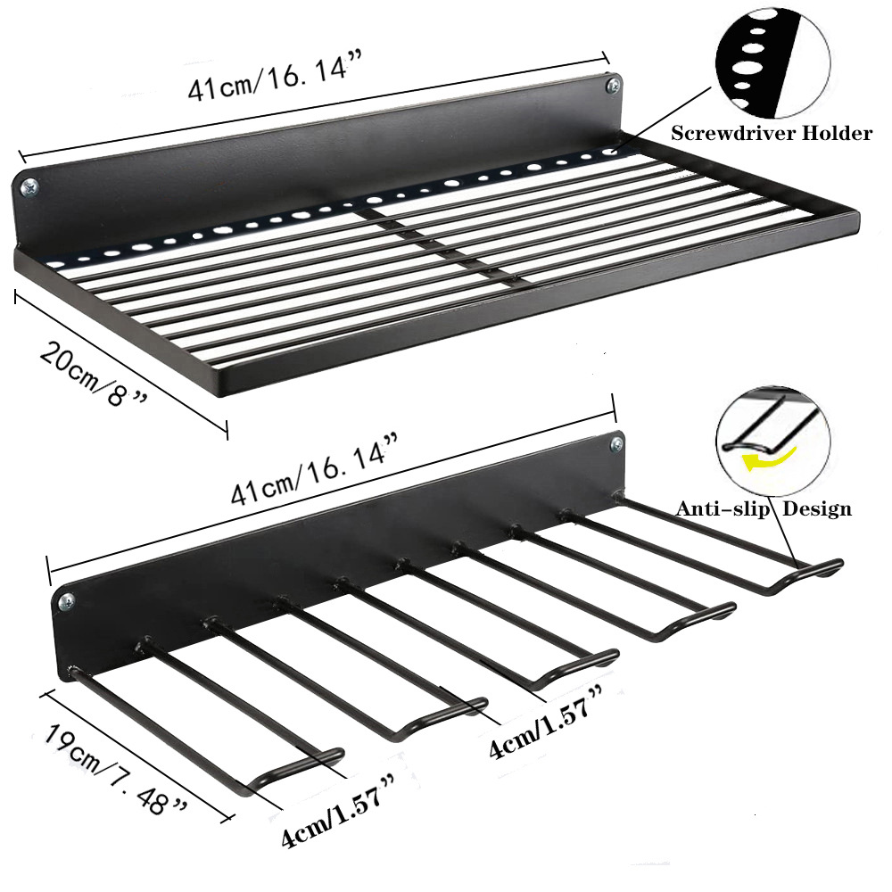 Органайзер для ручных электроинструментов, настенное крепление, полка для инструментов, держатель для электрической дрели, шкаф для хранения отверток, стойка для гаражной мастерской