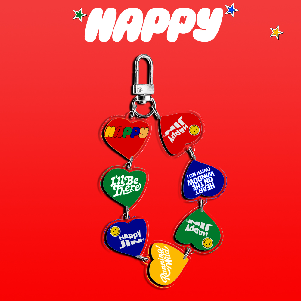 かわいいアクリル Kpop アイドル束キーホルダー Seokjin アルバム HAPPY I'LL BE THERE キーリング楽しいギフトアクセサリーグッズ