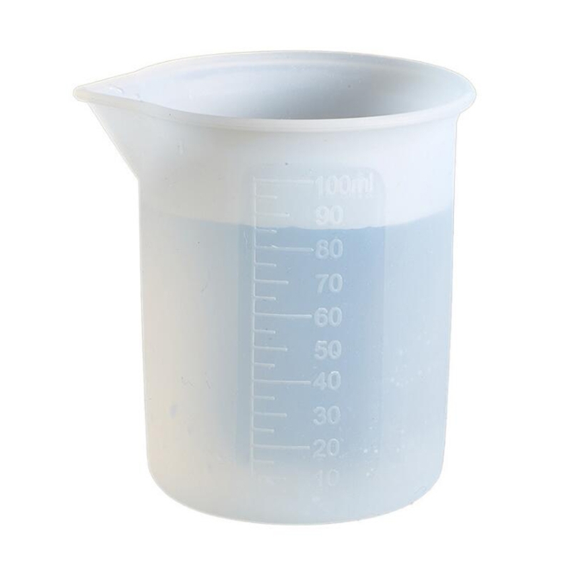 100ML ซิลิโคนวัดถ้วย DIY เครื่องประดับทำเครื่องมือผสมวัดอุปกรณ์เสริม