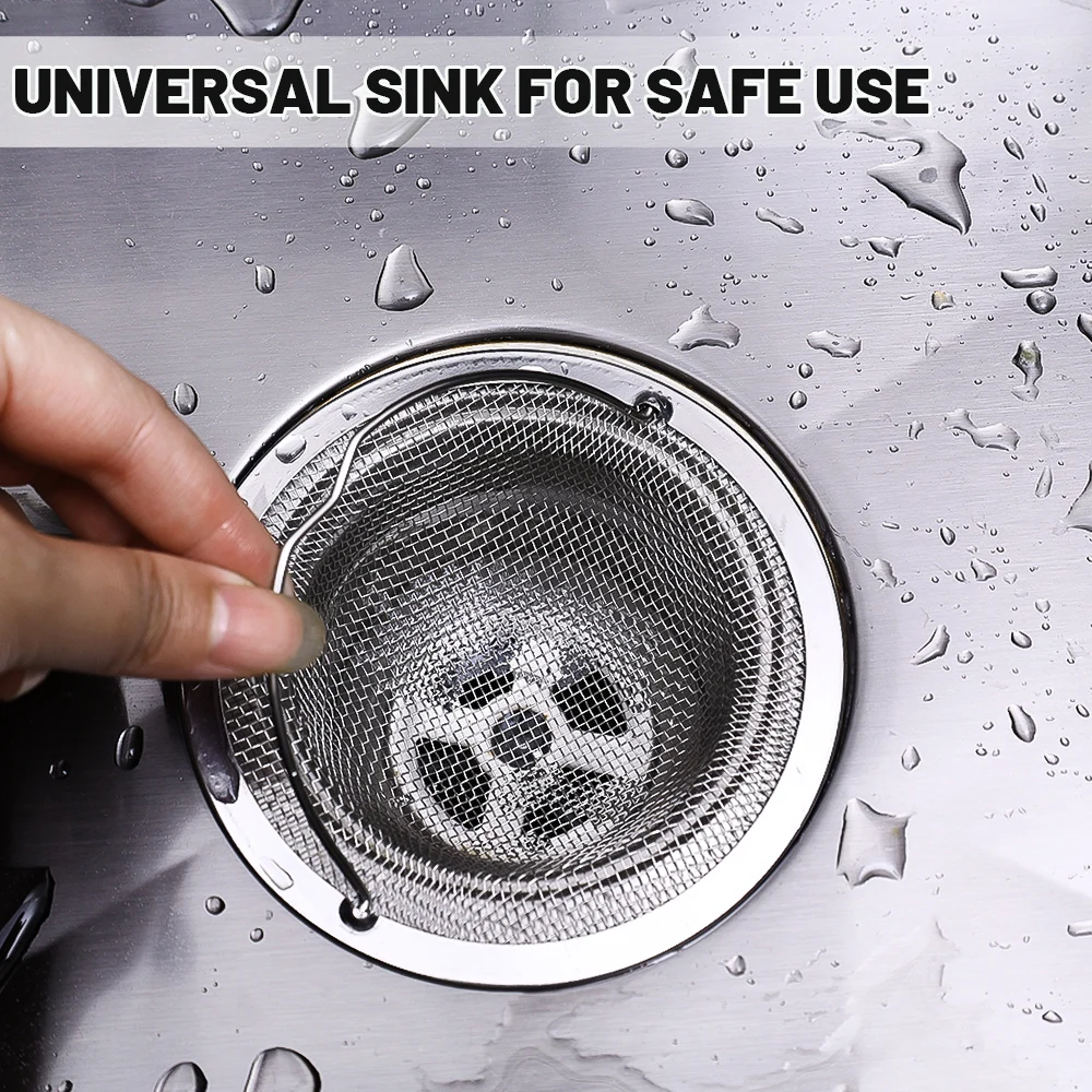 Stainless Steel Floor Drain Strainers Covers Kitchen Sink Filter Hair Stopper Mesh Basket Screen Catcher Bathroom Accessories